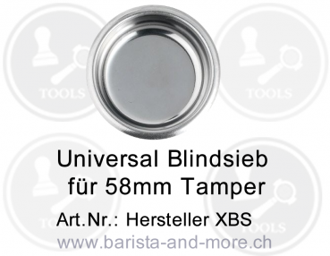 Universal Blindsieb für 58mm Tamper